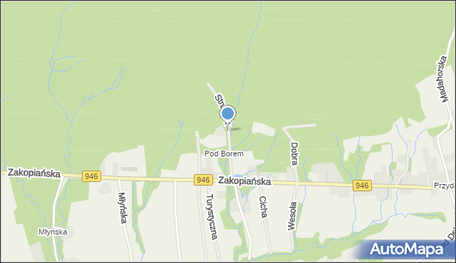 Kocoń, Strumyk, mapa Kocoń