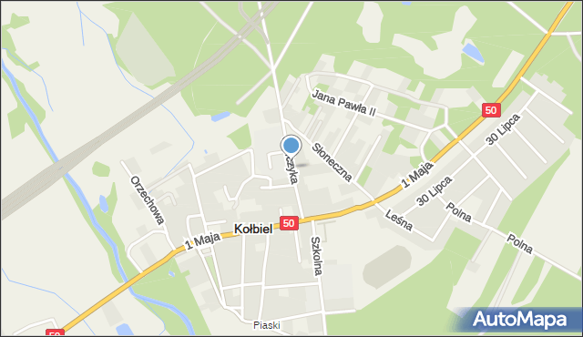 Kołbiel, Stefczyka Franciszka, mapa Kołbiel