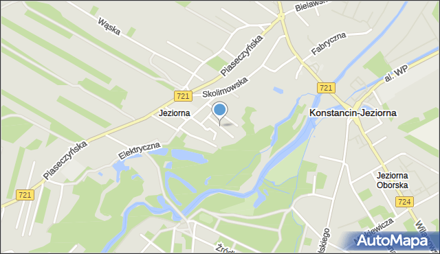 Konstancin-Jeziorna, Stawowa, mapa Konstancin-Jeziorna