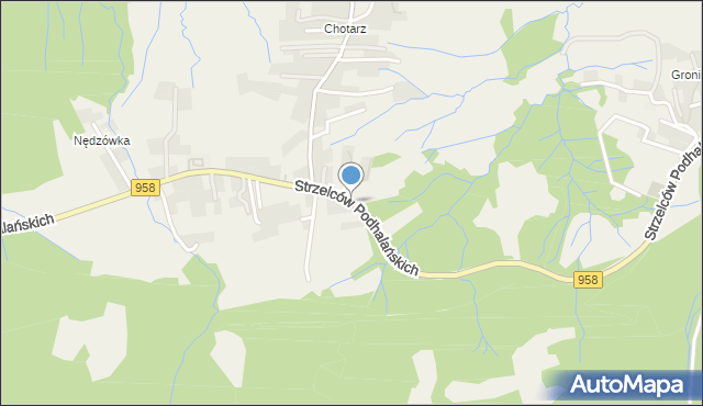 Kościelisko, Strzelców Podhalańskich, mapa Kościelisko