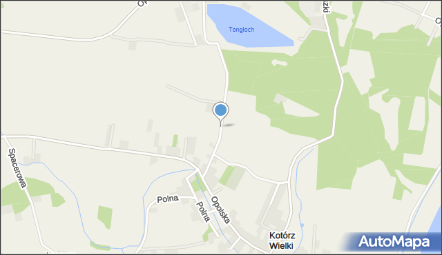 Kotórz Wielki, Stawowa, mapa Kotórz Wielki