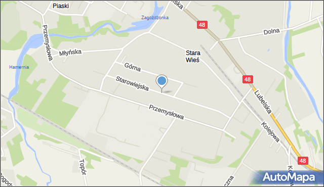 Kozienice, Starowiejska, mapa Kozienice