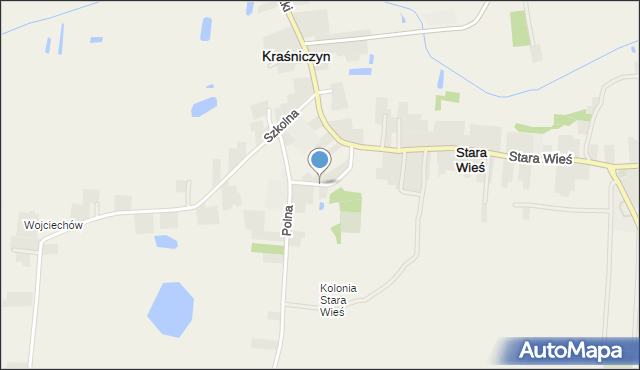 Kraśniczyn, Strażacka, mapa Kraśniczyn