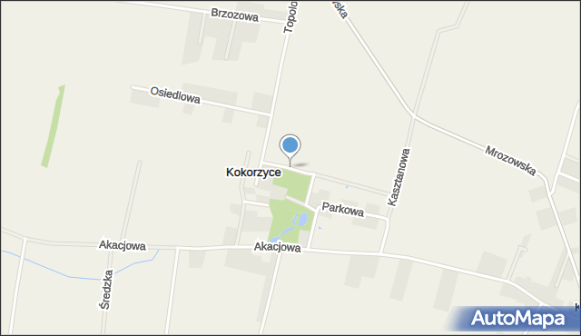 Krępice gmina Miękinia, Stawowa, mapa Krępice gmina Miękinia