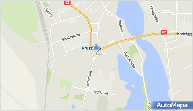 Kruszwica, Stary Rynek, mapa Kruszwica