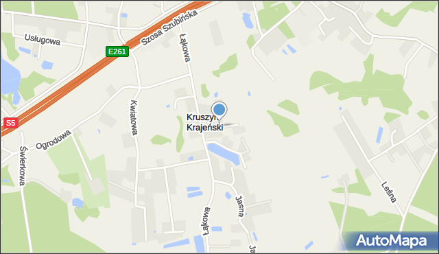 Kruszyn Krajeński, Stepowa, mapa Kruszyn Krajeński