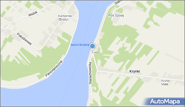 Krynki gmina Brody, Starachowicka, mapa Krynki gmina Brody