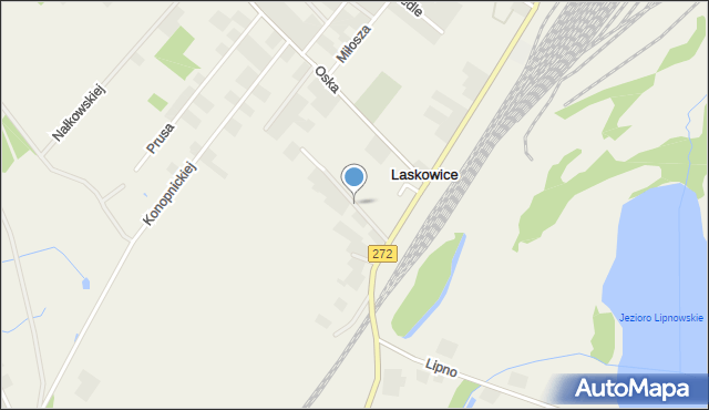 Laskowice gmina Jeżewo, Stefana Batorego, mapa Laskowice gmina Jeżewo