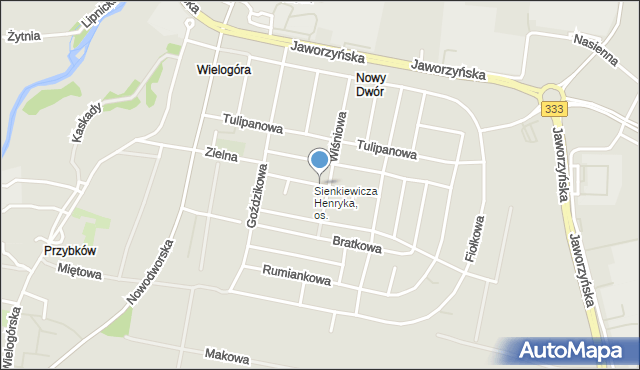 Legnica, Storczykowa, mapa Legnicy