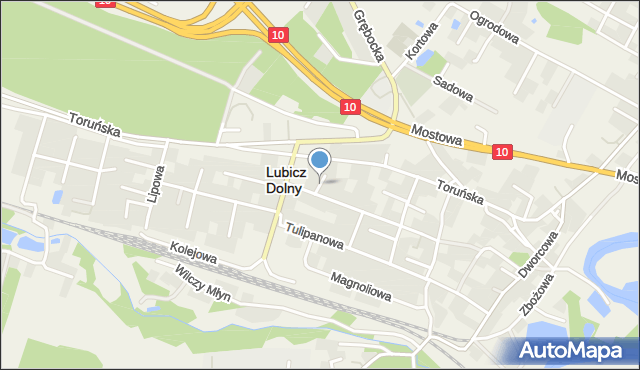 Lubicz Dolny, Stokrotki, mapa Lubicz Dolny