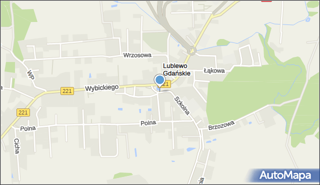 Lublewo Gdańskie, Strażacka, mapa Lublewo Gdańskie