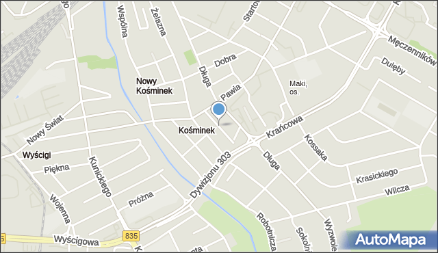 Lublin, Stalowa, mapa Lublina