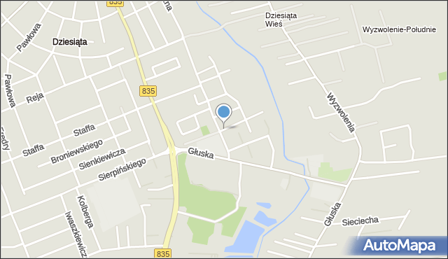 Lublin, Stwosza Wita, mapa Lublina