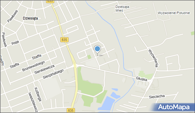 Lublin, Stwosza Wita, mapa Lublina