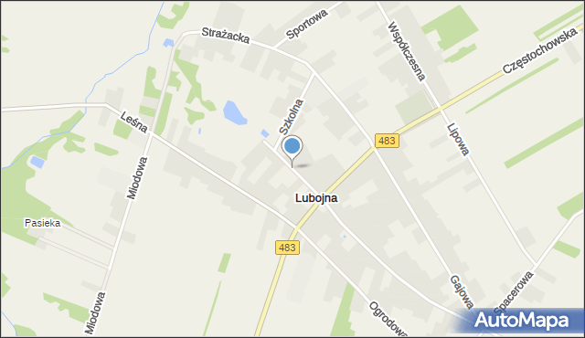 Lubojna, Stawowa, mapa Lubojna