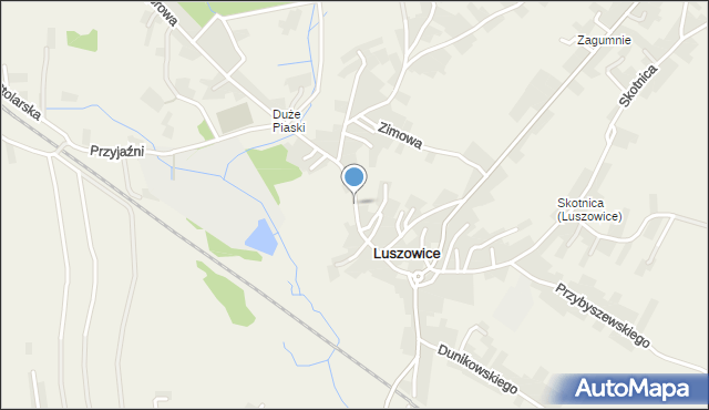 Luszowice gmina Chrzanów, Strażacka, mapa Luszowice gmina Chrzanów