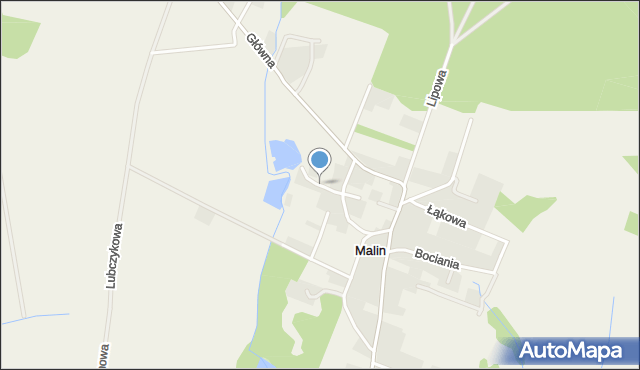 Malin, Stawowa, mapa Malin