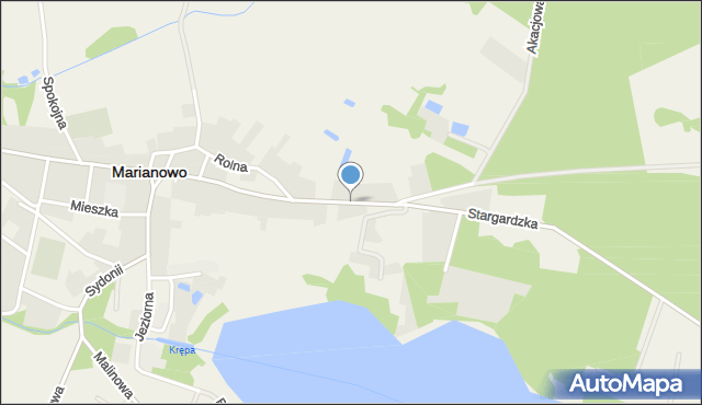 Marianowo powiat stargardzki, Stargardzka, mapa Marianowo powiat stargardzki