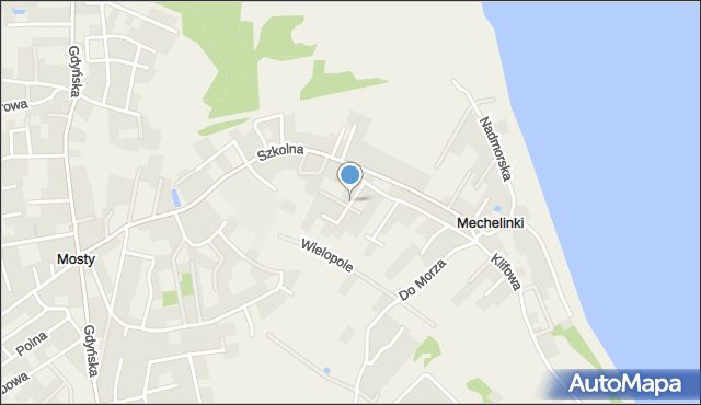 Mechelinki, Stoczniowców, mapa Mechelinki