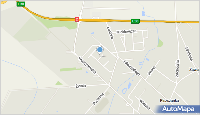 Międzyrzec Podlaski, Staszica Stanisława, mapa Międzyrzec Podlaski