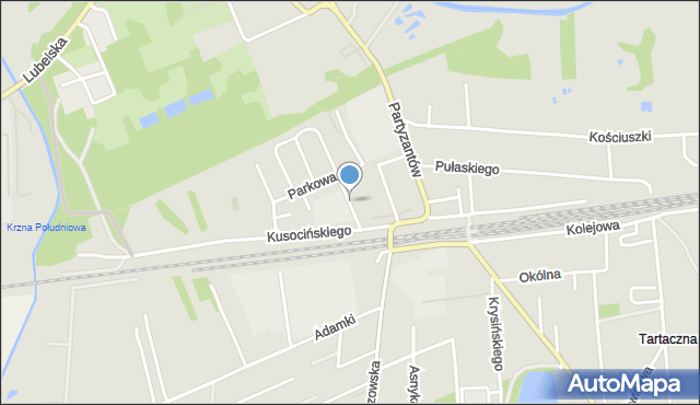 Międzyrzec Podlaski, Stwosza Wita, mapa Międzyrzec Podlaski