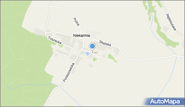 Niekarmia, Stawowa, mapa Niekarmia