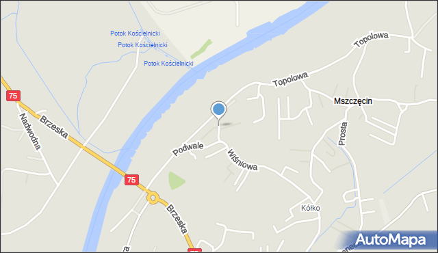 Niepołomice, Stroma, mapa Niepołomice