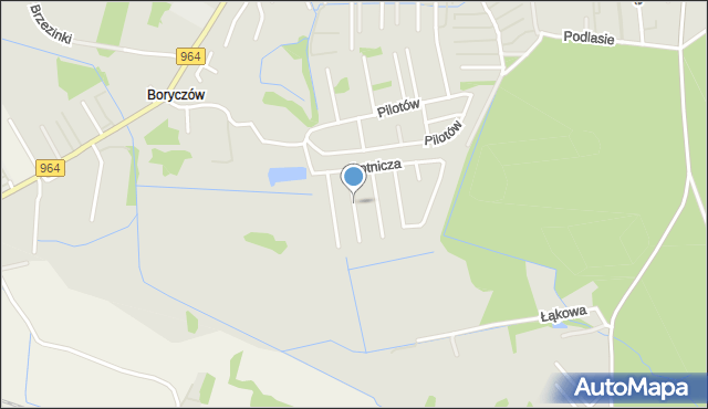 Niepołomice, Strzelców, mapa Niepołomice