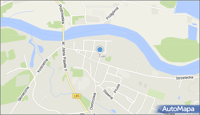 Obrzycko, Staszica Stanisława, mapa Obrzycko