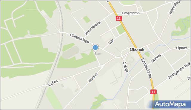 Okonek, Stockelsdorf, mapa Okonek