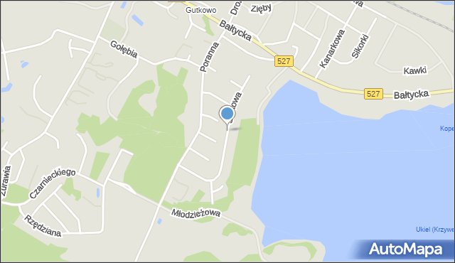 Olsztyn, Stokowa, mapa Olsztyna