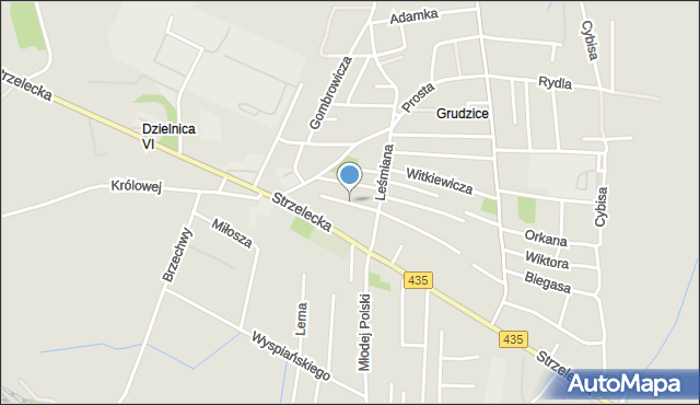 Opole, Staffa Leopolda, mapa Opola