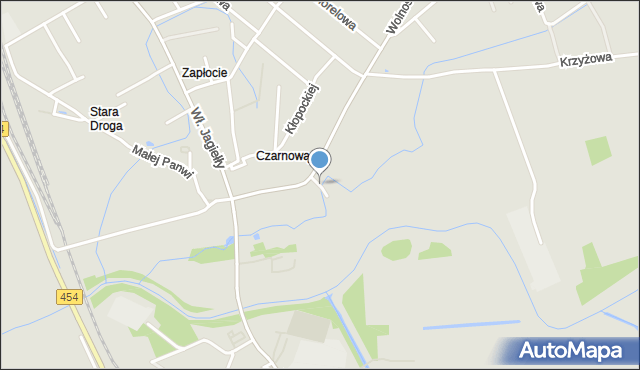 Opole, Strażaków, mapa Opola