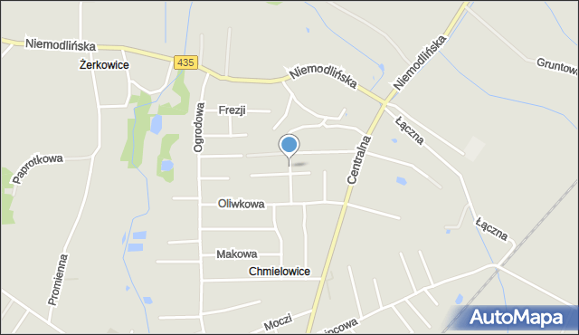 Opole, Storczyków, mapa Opola