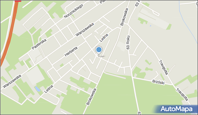 Ostrów Mazowiecka, Staffa Leopolda, mapa Ostrów Mazowiecka