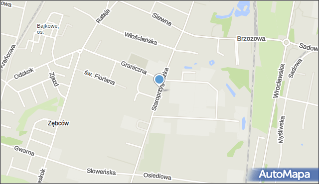 Ostrów Wielkopolski, Staroprzygodzka, mapa Ostrów Wielkopolski
