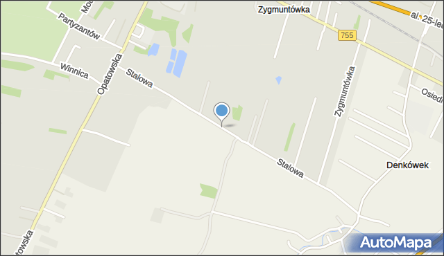 Ostrowiec Świętokrzyski, Stalowa, mapa Ostrowiec Świętokrzyski