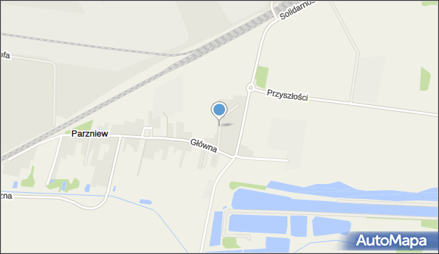 Parzniew, Strusia, mapa Parzniew