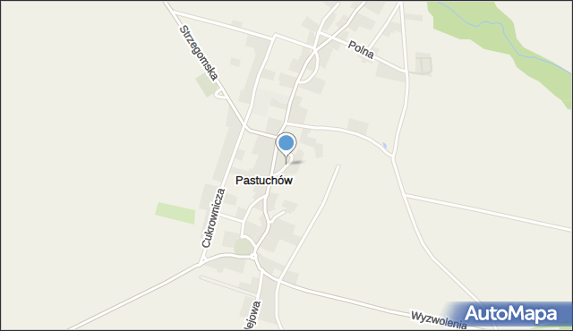 Pastuchów, Stawowa, mapa Pastuchów