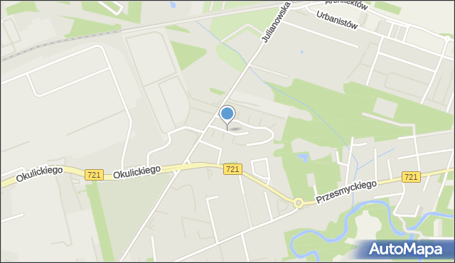 Piaseczno, Strumykowa, mapa Piaseczno