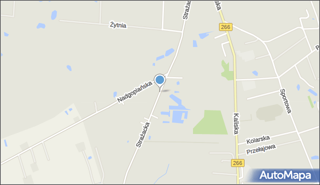 Piotrków Kujawski, Strażacka, mapa Piotrków Kujawski