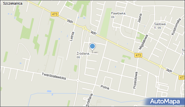 Piotrków Trybunalski, Stawowa, mapa Piotrków Trybunalski