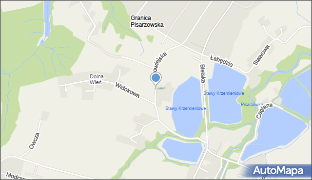 Pisarzowice gmina Wilamowice, Starowiejska, mapa Pisarzowice gmina Wilamowice