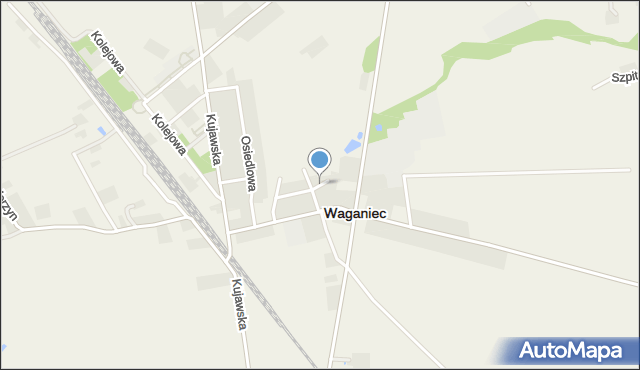 Plebanka gmina Waganiec, Strumykowa, mapa Plebanka gmina Waganiec