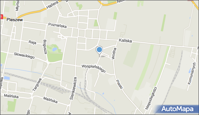 Pleszew, Stolarska, mapa Pleszew
