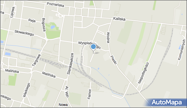 Pleszew, Stołowa, mapa Pleszew