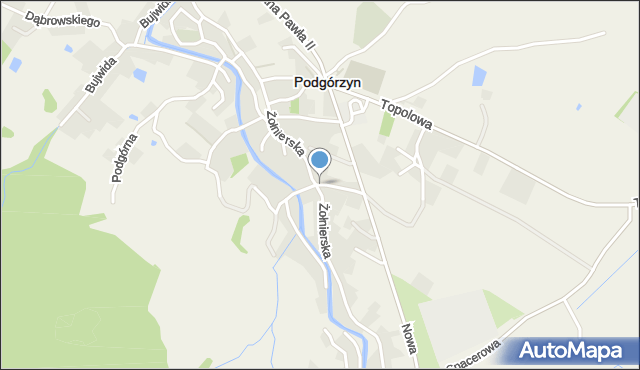 Podgórzyn powiat karkonoski, Stapińskiego, mapa Podgórzyn powiat karkonoski