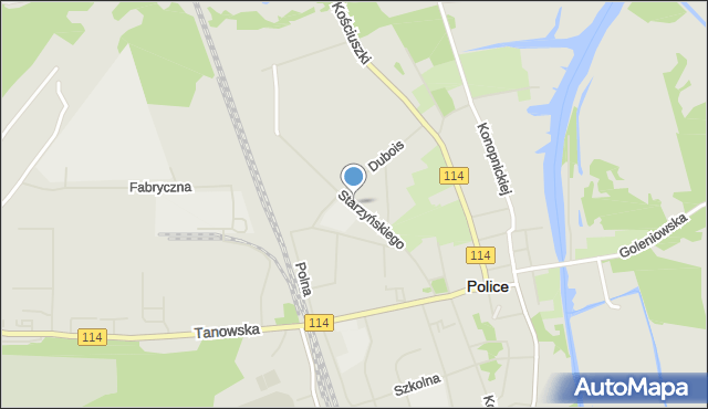 Police, Starzyńskiego Stefana, mapa Police