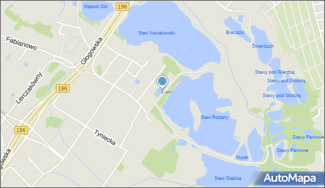 Poznań, Stara Cegielnia, mapa Poznania