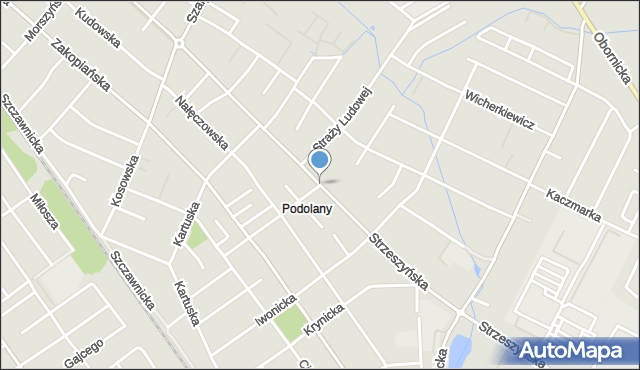 Poznań, Strzeszyńska, mapa Poznania